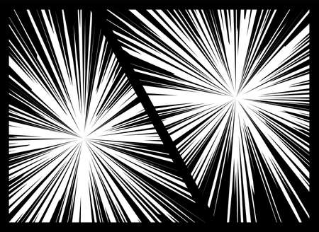 Background: Concentrated Line Comic Comic Black Blackのイラスト素材