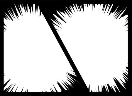 Background: Concentrated Line Comic Comic Black Blackのイラスト素材