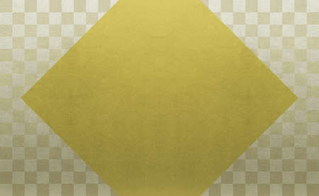 Background material to feel the sum Gold Ichimatsu patternの写真素材