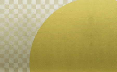 Background material to feel the sum Gold Ichimatsu patternの写真素材