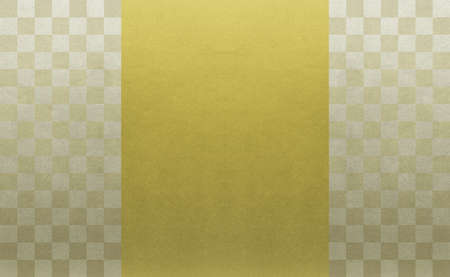 Background material to feel the sum Gold Ichimatsu patternの写真素材