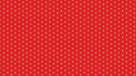 Background material that feels Japanese Hemp leaves Traditional pattern Redの写真素材