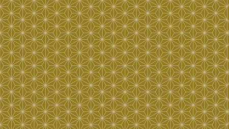 Background material that feels Japanese Hemp leaves Traditional pattern Brownの写真素材