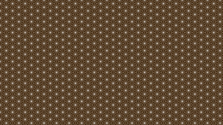 Background material that feels Japanese Hemp leaves Traditional pattern Brownの写真素材