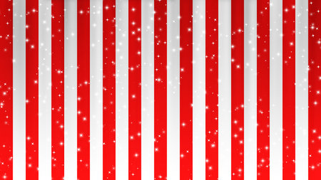 Red and White Curtain Limelight Star Celebration Background Materialの写真素材