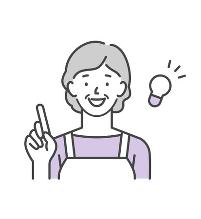 Housewives with sparked ideasのイラスト素材