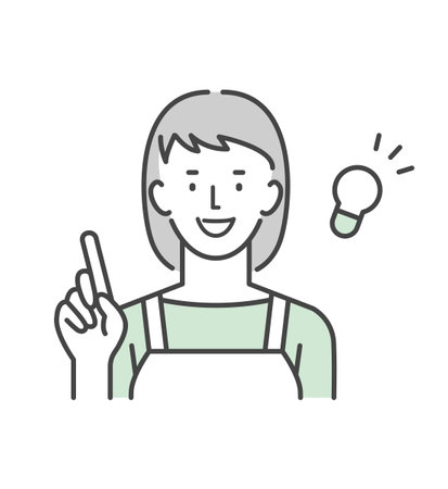 Housewives with sparked ideasのイラスト素材