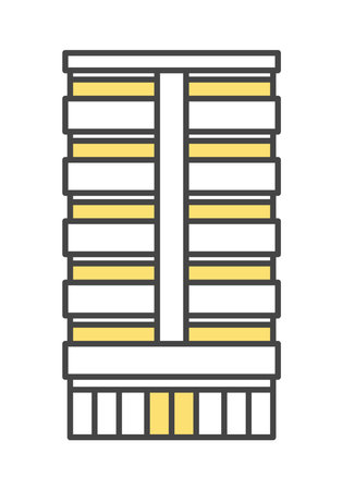 New apartment Apartment House Buildingのイラスト素材