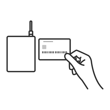 Cashless payment Credit card paymentのイラスト素材