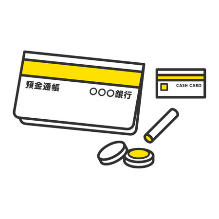 Seal, Passbook, Cash Cardのイラスト素材