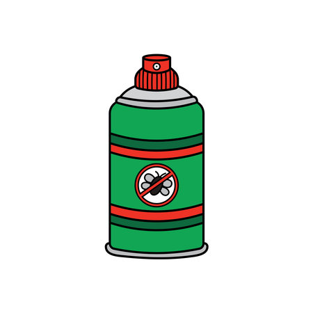 Kids drawing Cartoon Vector illustration bug spray icon Isolated on White Backgroundのイラスト素材
