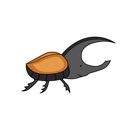 Kids drawing Cartoon Vector illustration betlee icon Isolated on White Backgroundのイラスト素材