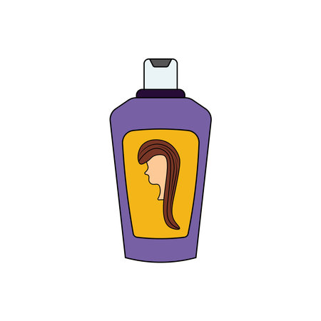 cartoon Vector illustration shampoo icon in doodle styleのイラスト素材