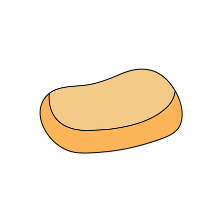 Kids drawing Cartoon Vector illustration bar soap icon in doodle styleのイラスト素材