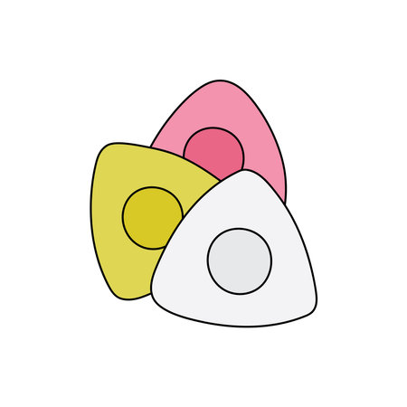 Kids drawing Cartoon Vector illustration tailors chalk Isolated on White Backgroundのイラスト素材