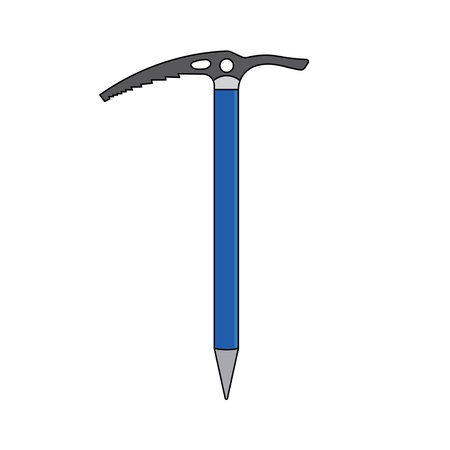 Kids drawing Cartoon Vector illustration ice axe icon Isolated on White Backgroundのイラスト素材