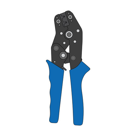 Kids drawing Cartoon Vector illustration crimping tool pliers icon Isolated on White Backgroundのイラスト素材