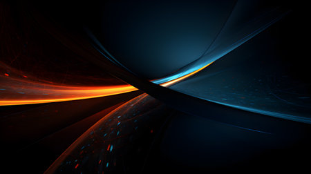 Futuristic banner of digital art. Technology line background and light effect, cyberpunk style background material with a sense of technologyの素材