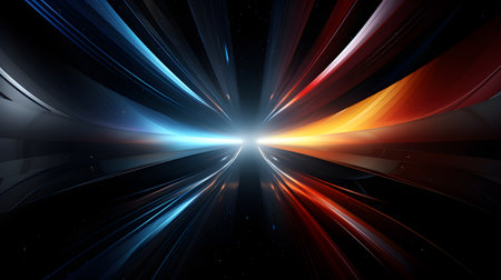 Futuristic banner of digital art. Technology line background and light effect, cyberpunk style background material with a sense of technologyの素材