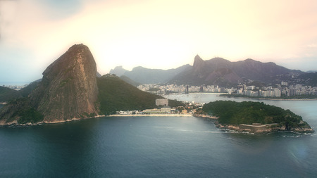 Scenic View on Sugar Loaf Mountain, Rio de Janeiro, Brazilの写真素材