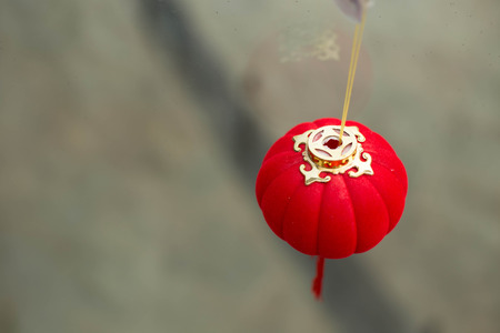 Chinese New Year decorative red lanternsの写真素材