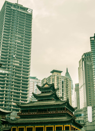 Temple of Luohanci at Chongqingのeditorial素材
