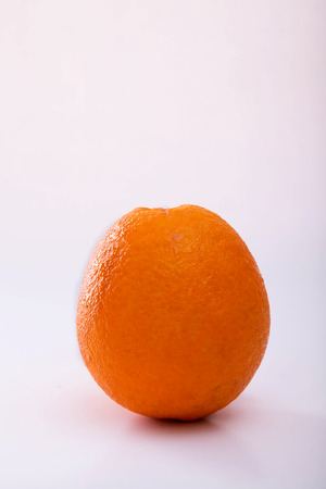 Orange on white backgroundの写真素材