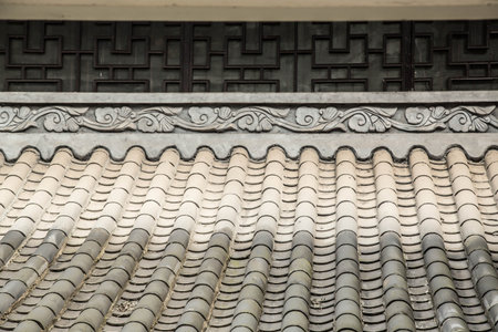 Roof of the Chinese traditional building