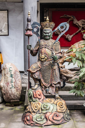 Chinese god statueのeditorial素材