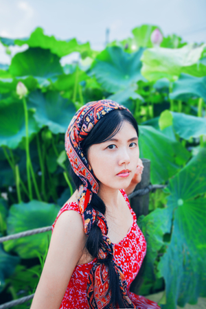 Chinese girl portraitのeditorial素材