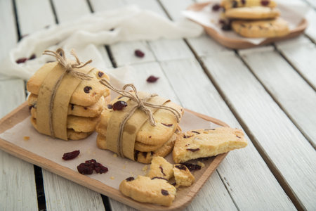 Cranberry Biscuitsの写真素材