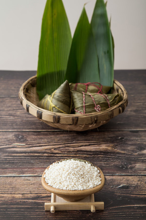 Dragon Boat Festival dumplings (zongzi)の写真素材