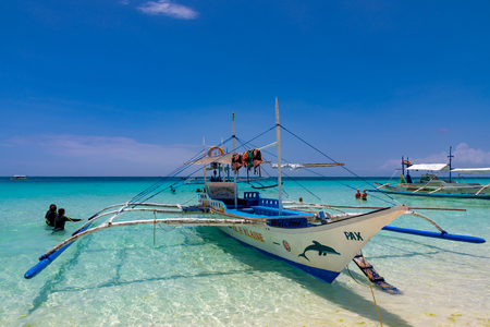 Boracay Philippines April 05, 2018 White Beach.のeditorial素材