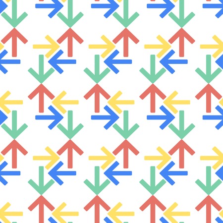 Flat style seamless arrow Background Pattern website textureのイラスト素材