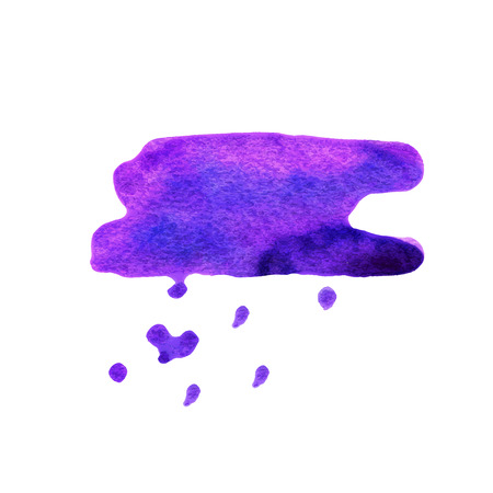 Vector abstract watercolor valentine weather banner. Violet spot heart background. Design template with place for your text. Can be used for banners, web pages, printing, cards.のイラスト素材