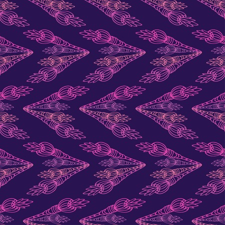 Seamless violet Pattern with  arrows. Vector Backgroundのイラスト素材