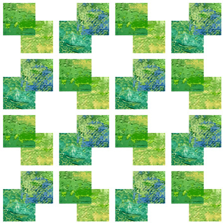 Green acrylic seamless pattern. Retro background. Abstract texture. Can be used for wallpaper,...