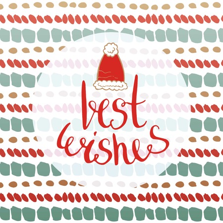 Best Wishes - New Year card. Vector for greetings cards, banners and flyersのイラスト素材