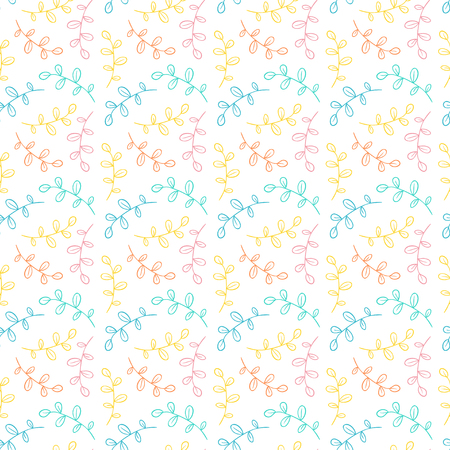 Floral seamless pattern. Pastel vector background. Textile print, linen ornament or packaging designのイラスト素材