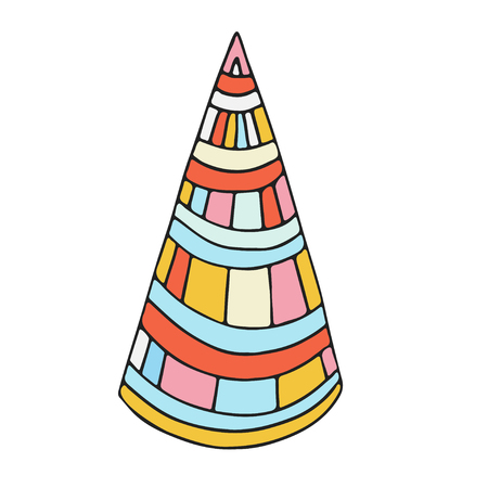 Geometrical sticker design. Cute vector doodle illustration.のイラスト素材