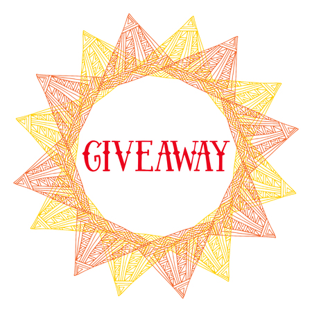 Giveaway vector icon. Social media banner with creative frame.のイラスト素材