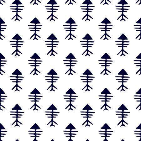 Minimalist arrows pattern. Scandinavian seamless backgroundのイラスト素材