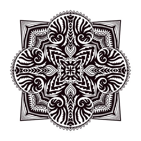 Decorative geometric ornament. Printable interior designのイラスト素材