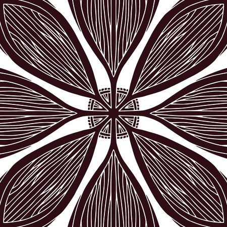 Floral design for cover. Modern interior art. Block printのイラスト素材