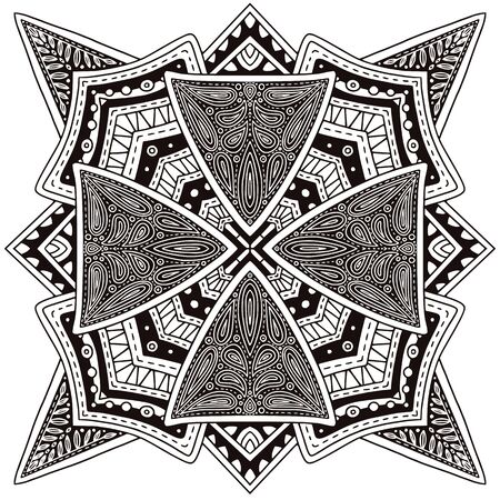 Mandala vector illustration. Interior print designのイラスト素材