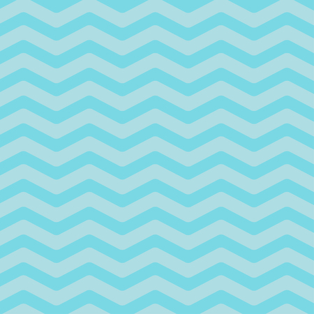 Sea Ocean water with blue zigzag waves. Seamless Pattern Wrapping paper, textile template. Blue background. Flat design. Vector illustration.のイラスト素材