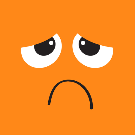 Sad face emotion.のイラスト素材