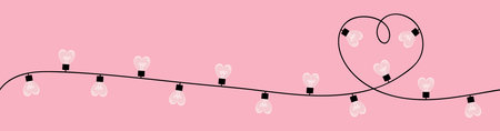Heart. One line hand draw doodle. Continuous line art. Black hearts. Happy Valentines Day....
