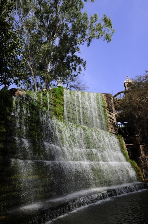 Waterfall in the Rock Garden  Chandigarh, India の写真素材