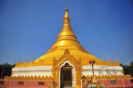 Gold Monastery in Lumbini, Nepalの写真素材